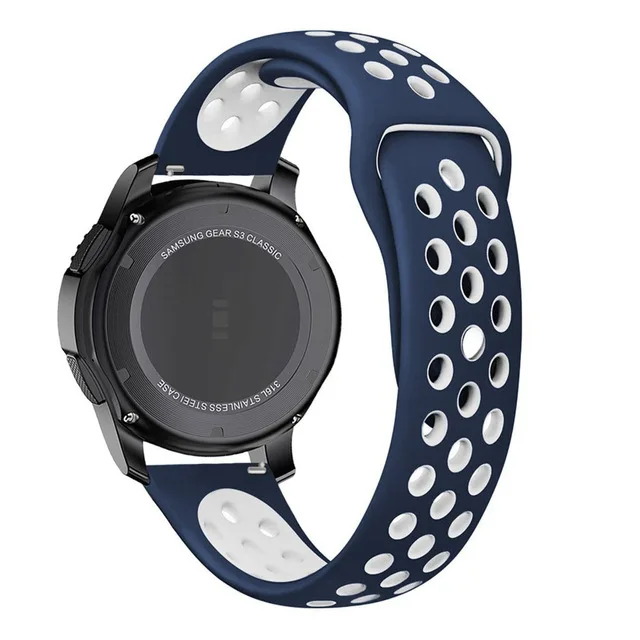 UIENIE 20 мм силиконовый сменный дышащий ремешок для часов Garmin Vivoactive 3, samsung gear S2 S3 22 мм спортивные ремешки для часов