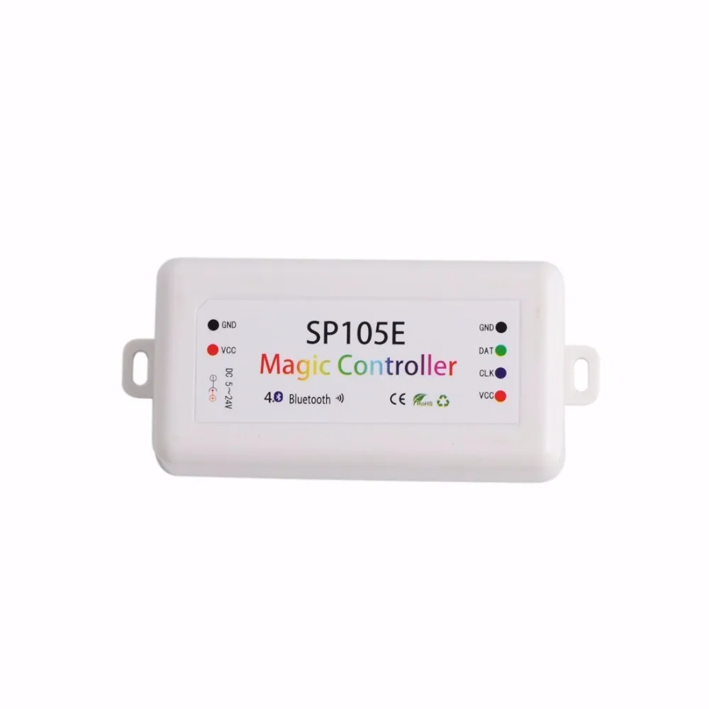 Волшебный контроллер SP105E Bluetooth WS2811 WS2812B светодиодный RGB/RGBW APA102 WS2801 светодиодная