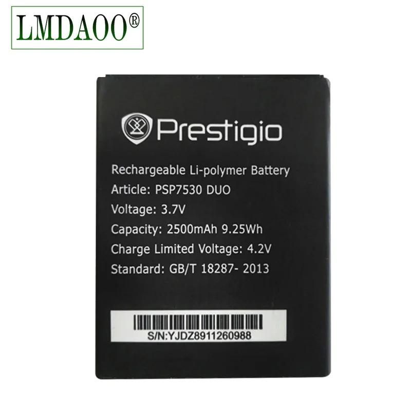 3,7 V 2500 мА/ч, PSP7530 телефон Батарея для мобильного телефона Prestigio Muze D3 E3 F3 A7 3530 3531 7530 DUO PSP3530DUO PSP3531DUO PSP3532
