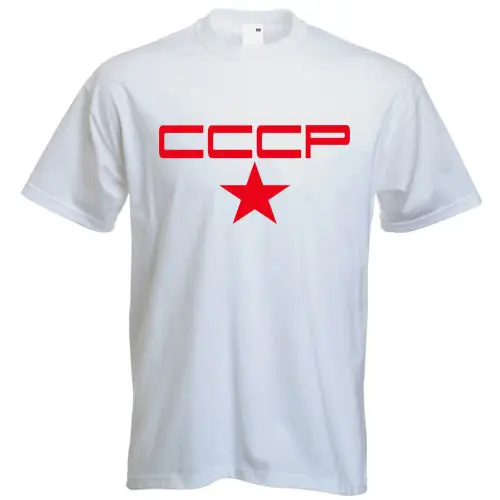 Футболка с логотипом Cccp Повседневная футболка коротким рукавом в стиле ретро для