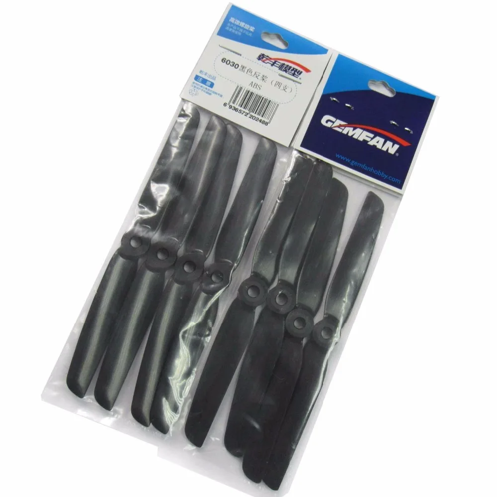 8 пар GemFan 6030 CW CCW пропеллер ABS реквизит для 250-300 размер мини QAV250 Robocat 270 Квадрокоптер