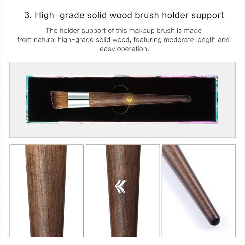 Кисточка для макияжа с плоской верхней синтетическая щетина лучшее акне под