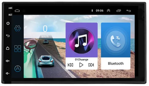 Panlelo 2 Din четырехъядерный сенсорный экран стерео 2G 32G " 1080 P Авторадио Android 8,1 головное устройство gps навигация аудио радио WiFi