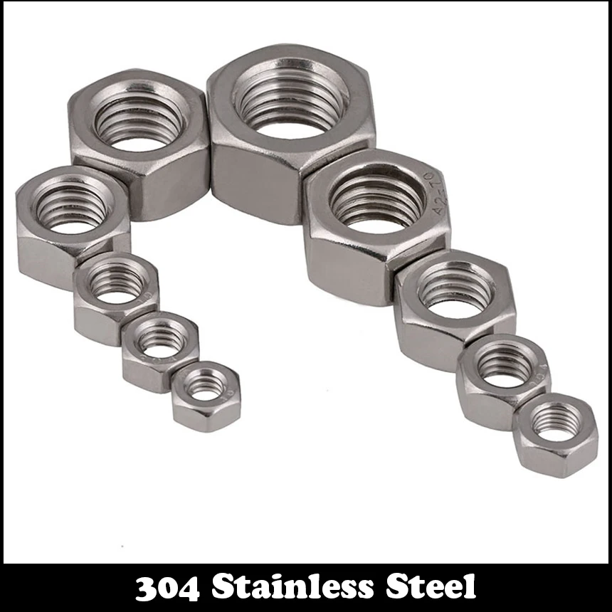 20 шт 1/4 &quot1/4 дюйма 1/4-20 201 304 нержавеющая сталь 201ss 304ss гайки американский стандарт