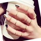 Кольца на палец Корейская версия набор суставных колец прилив комбинированные кольца на хвост Женские Модные украшения геометрические Модные Винтажные подарки
