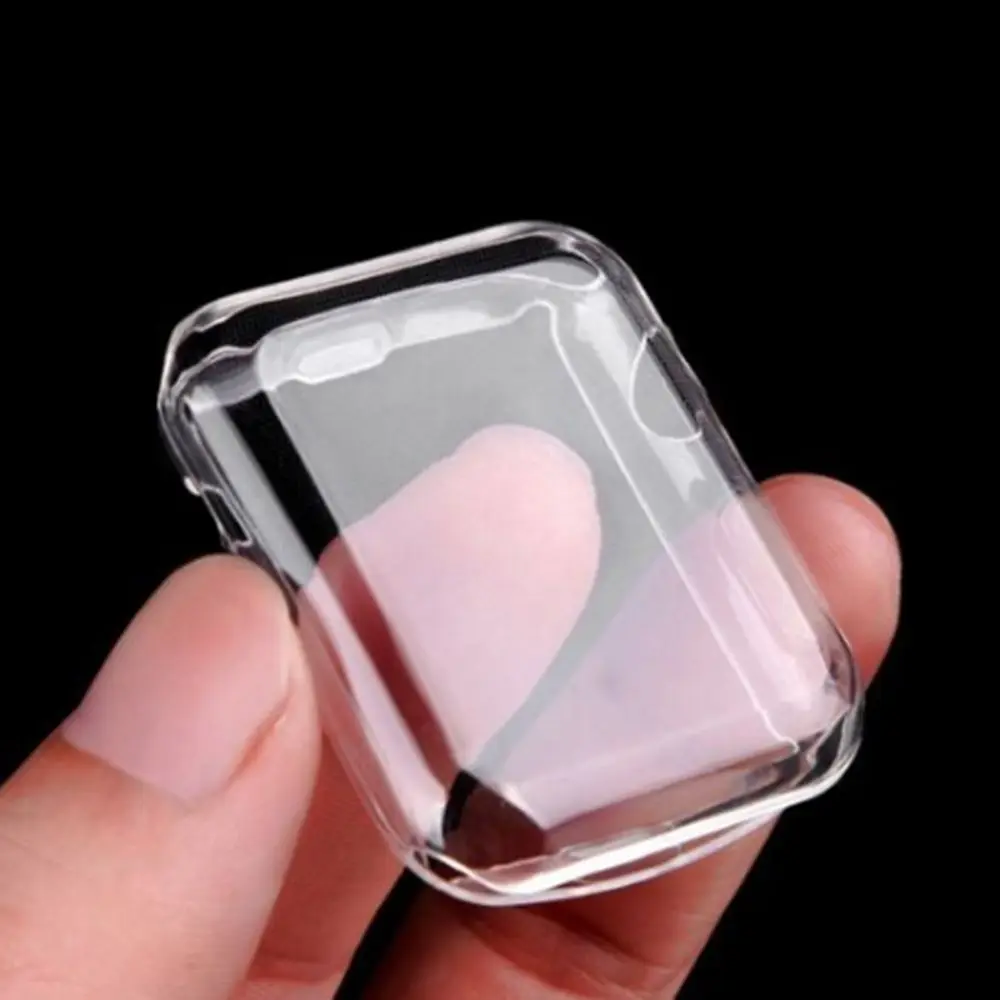 

TPU Clear Slim Soft Case Cover 38/42MM Cover Screen Protector Film Accessories For Apple Watch 1 2 3