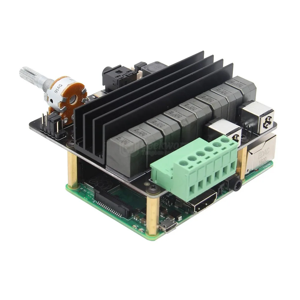 Raspberry Pi 4 Model B/3B +/3B HIFI DAC Full-HD Class-D усилитель звуковая плата X450 музыкальный плеер |