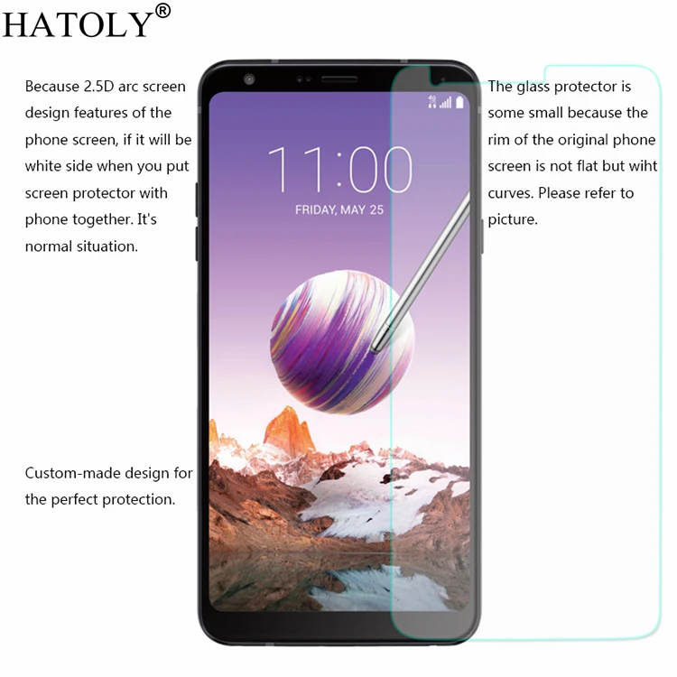2 шт. закаленное стекло для LG Stylo 4 ультратонкая Защита экрана 4/Q Stylus Plus пленка Q710MS