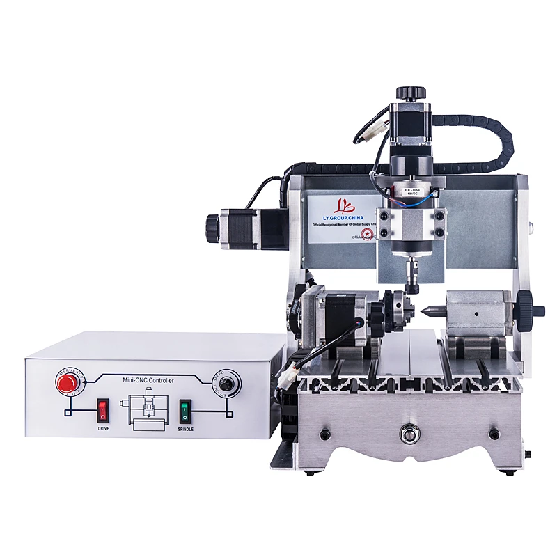 

Newest 4 Axis CNC Router 3020T Mini CNC Milling Machine 300w with White Control Box for Hobby or Industry
