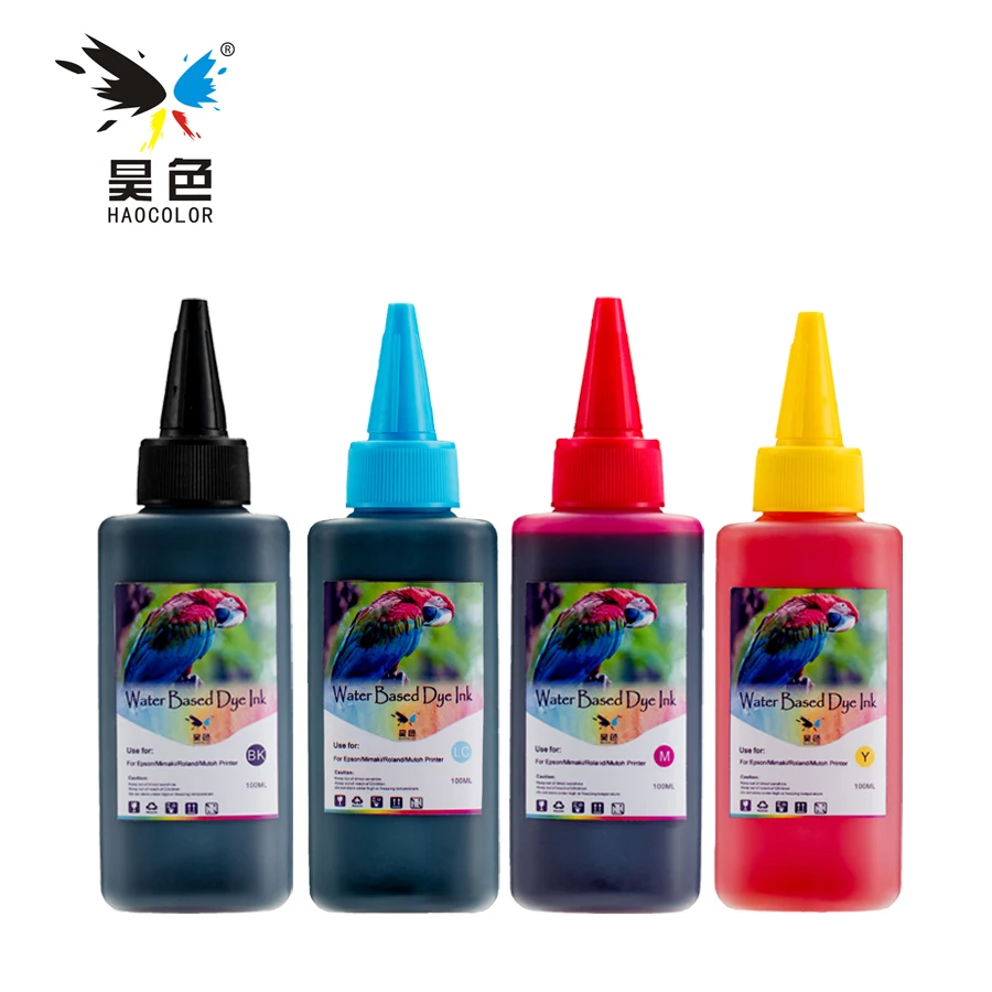 Заправляемые чернила HaoColor 4*100 мл для Epson L110/200/210/300/350/355/550/555 офисный струйный