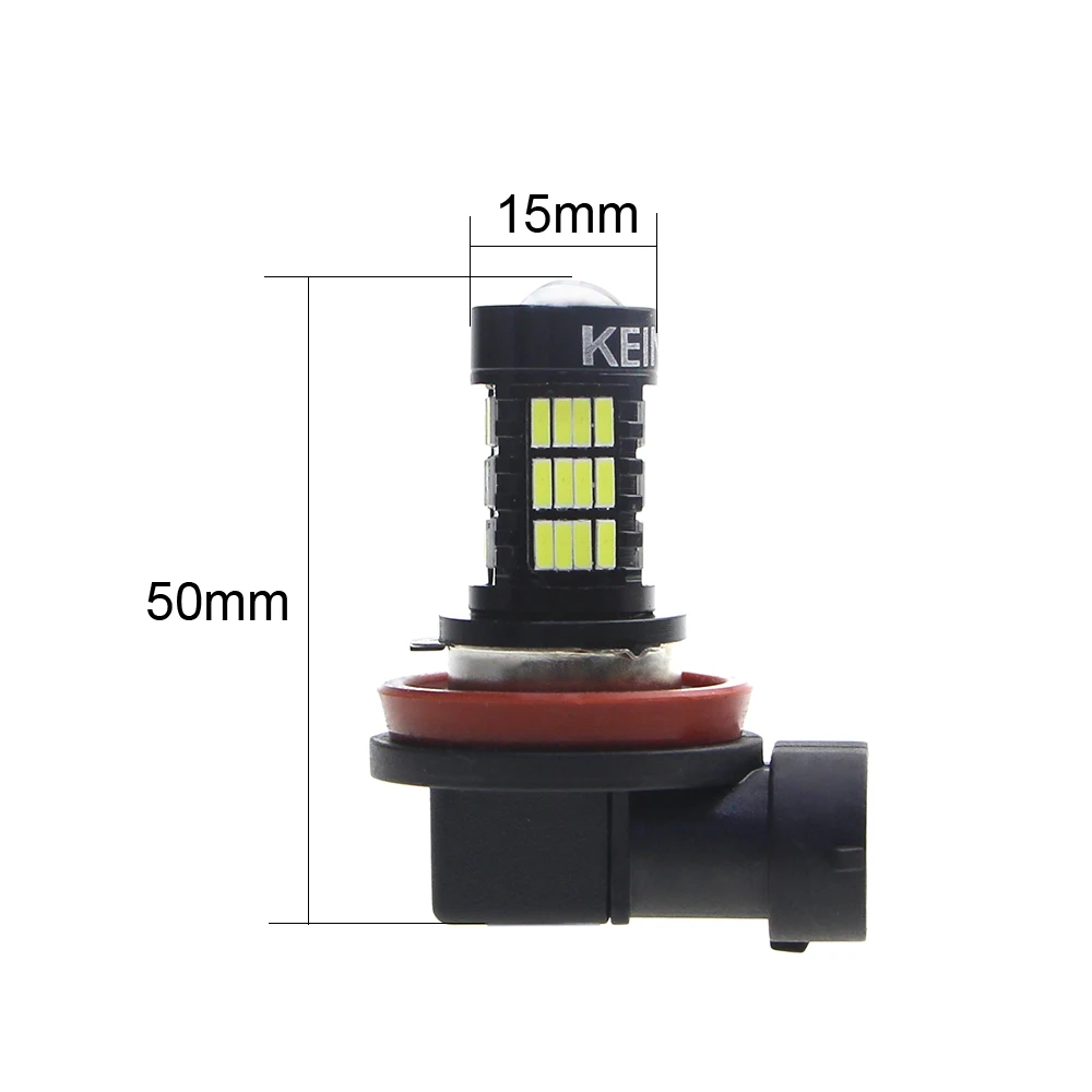 KEIN 2 шт. H8 H11 светодиодные лампы 4014 54SMD противотуманные фары автомобильные DRL