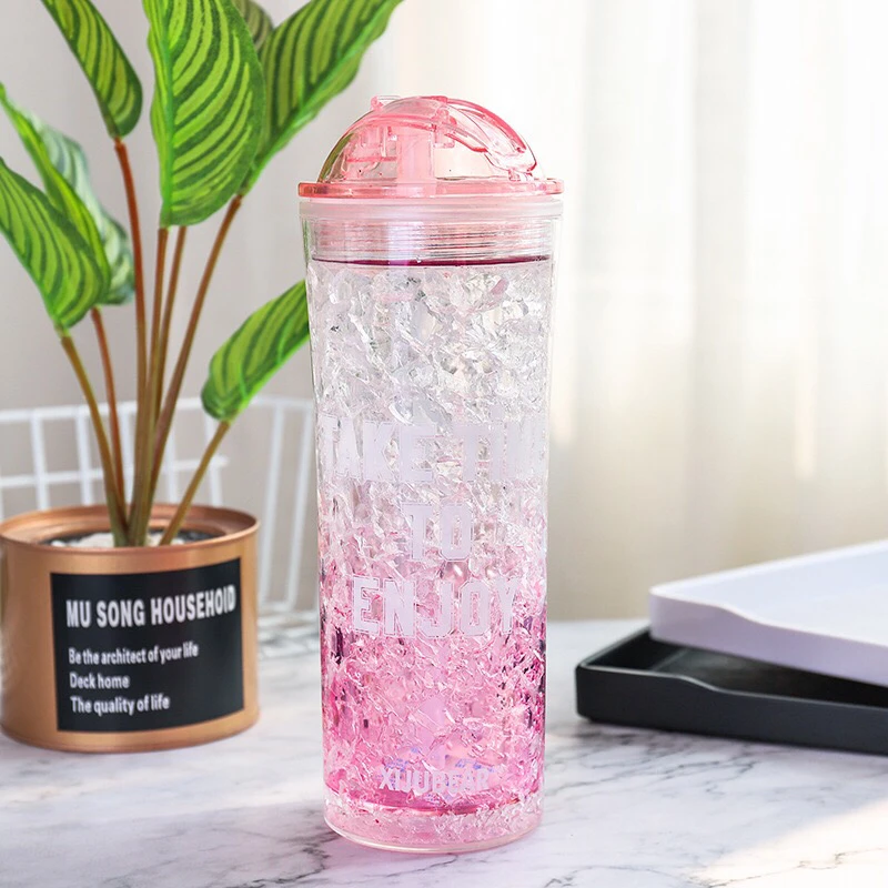 MTL 500 мл sakura BPA бесплатно герметичная пластиковая бутылка для воды напитков чашка с соломинкой Для студентов детей взрослых krean стиль