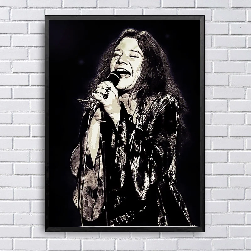 Janis Joplin холст постер картина печать стены Искусство домашний декор|Рисование и