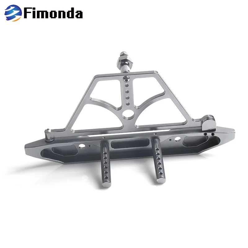 RC металлический задний бампер с запасной рейкой для шин лебедка крючком 1/10