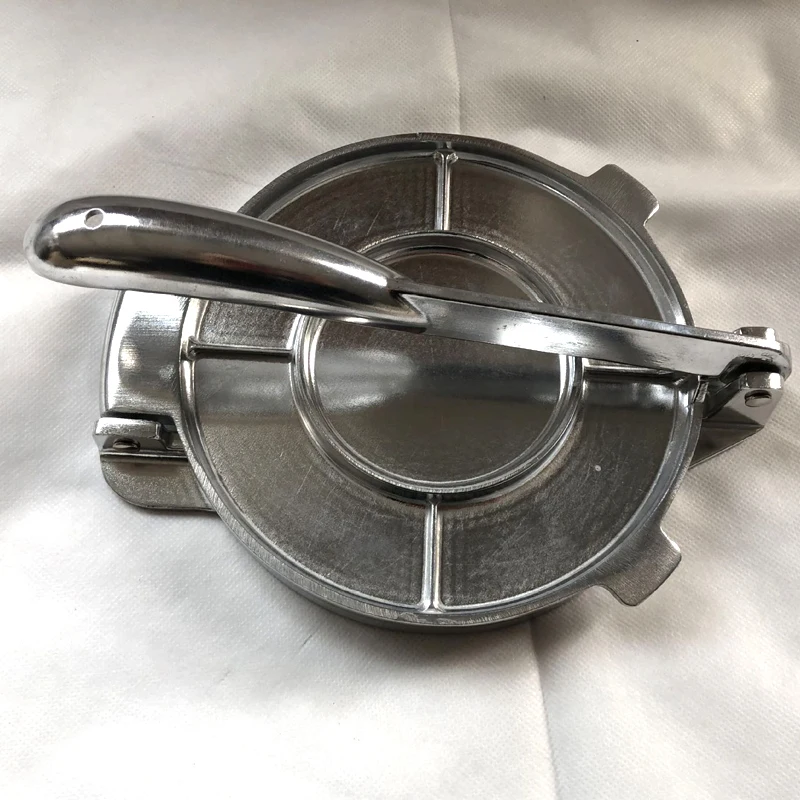 Мексиканская модель красная/серебряная кукурузная тортилья пресс molde Home DIY | Дом и