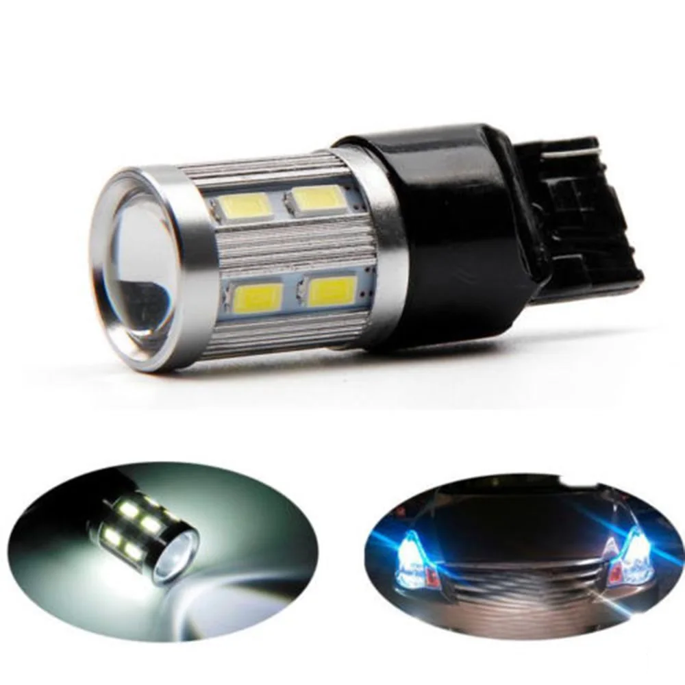 Автомобильные светодиодный ные лампы 7443 7440 1 шт. 12 SMD 5730 ксеноновая белая лампа