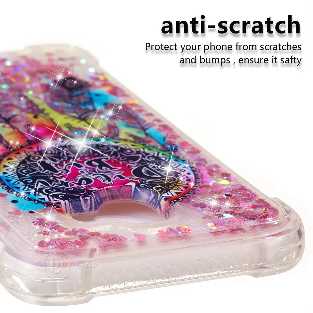 Quicksand Cover For Samsung Galaxy J4 2018 J400F/DS SM-J400F/DS Dynamic Liquid Debris TPU Soft Case J 4 j42018 400 4j Cqoue |