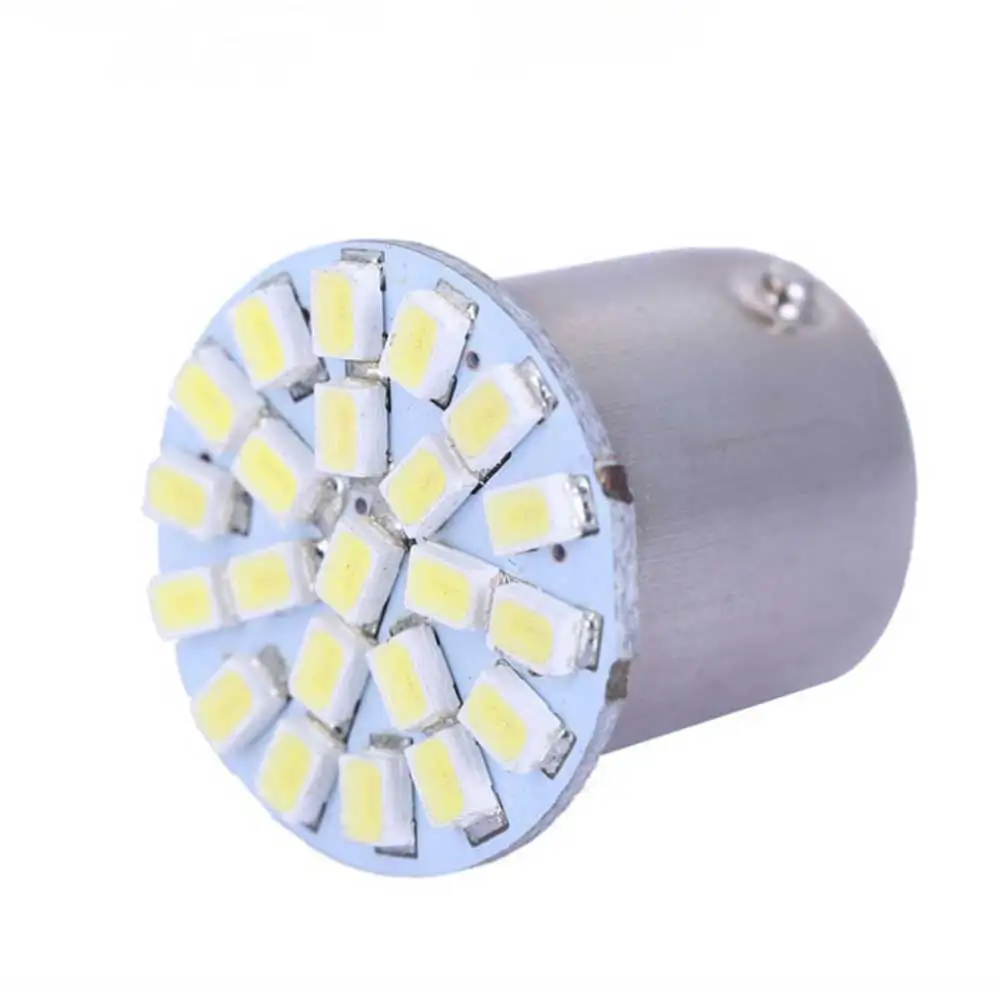 10 шт. 1156/BA15S 1157/BA15D светодиодный стоп сигнал S25 22 SMD 3020 задний фонарь Поворотная