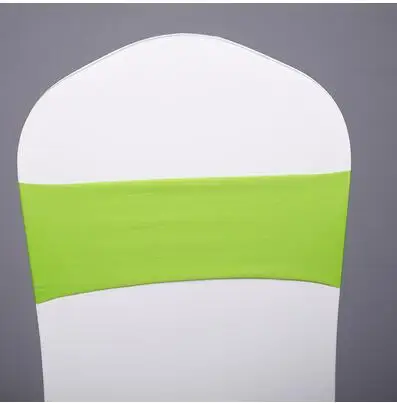 Apple green 150 шт свадебная Подвязка из спандекса для стула ленты лайкра стрейч простой стул полосы для украшение для банкета - Цвет: Apple green
