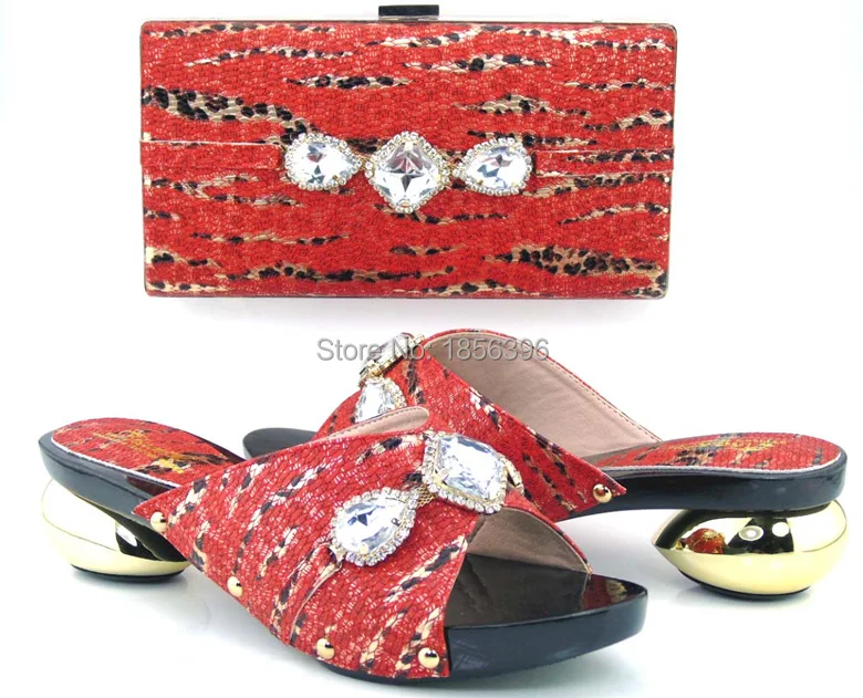 DT2207-96 women shoes high heel Italian Shoes with matching Bags ladies sandals African and bag to match | Обувь