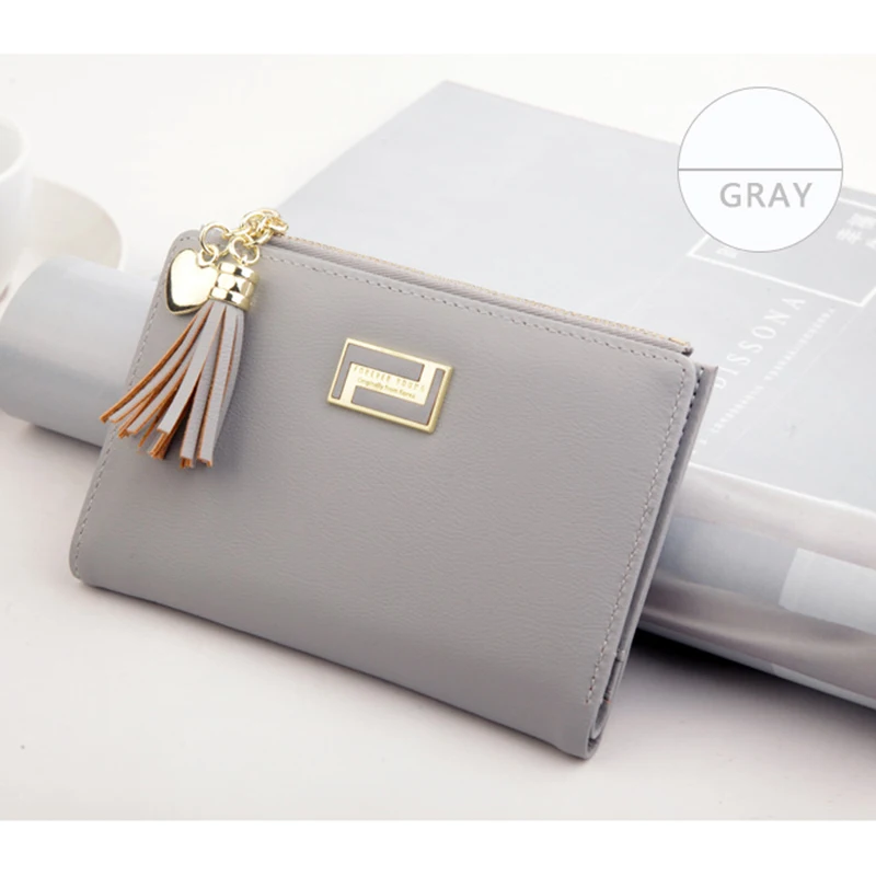 Женский кошелек с кисточками из искусственной кожи несколькими отделениями для