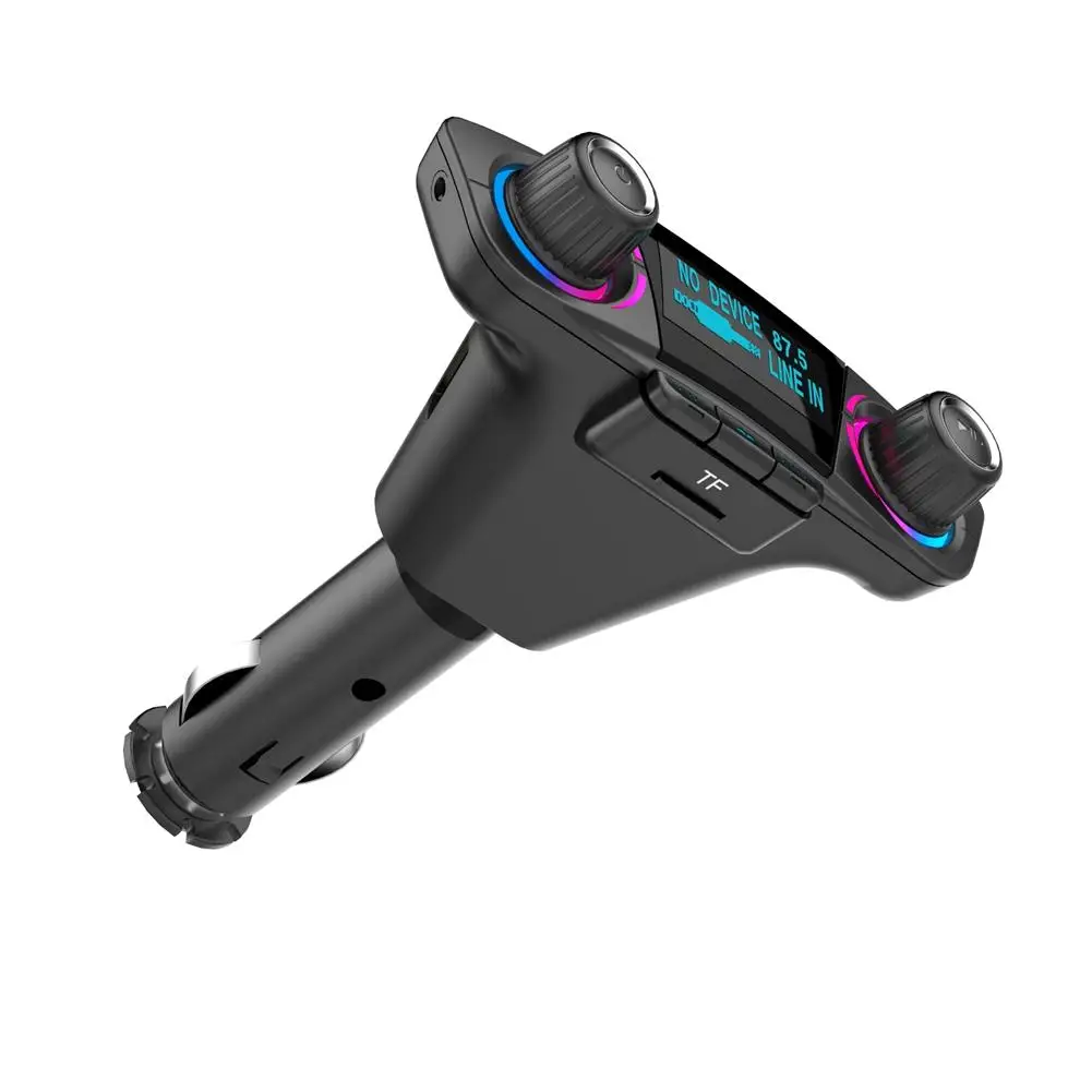 Двойной-head автомобилей Hands-free Bluetooth fm-передатчик MP3 плеер Dual USB Порты и разъёмы