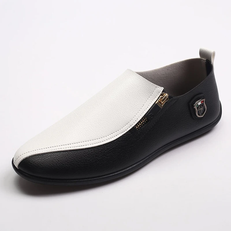 Новинка мужские модные Лоферы Orca в стиле пэчворк Повседневная Белая обувь из