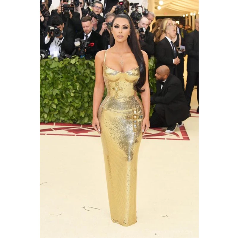 Новая мода шоу Стиль Коллекция с длинным рукавом шикарные блестящие платья