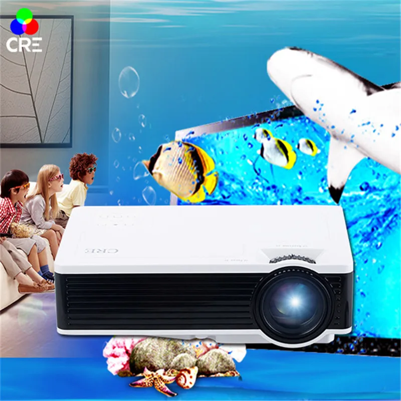 Светодиодный мини HD lcd проектор с поддержкой 1080p android wifi проектор для смартфона, телевизора, ноутбука wifi projeyector