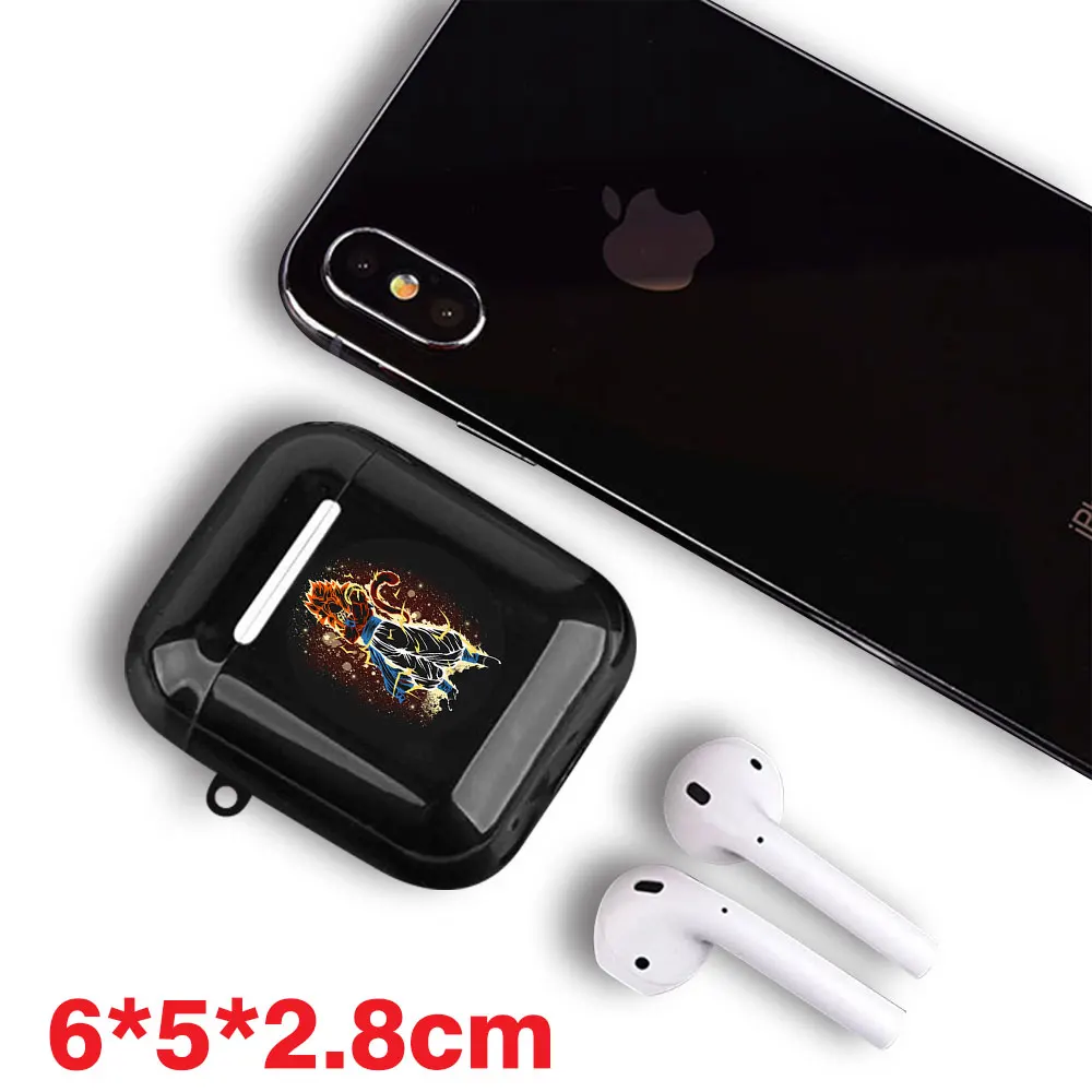 Dragon Ball Z ПК чехол для гарнитуры сын Goku vegeta аниме Airpods анти потерянный