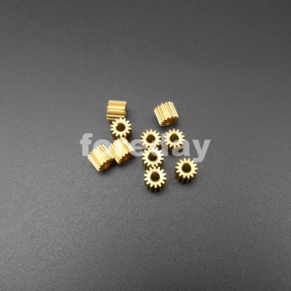 10 шт. X 14T2A латунная шестерня 0,3 модуль 14 зубьев T = 14 диафрагма = 2 мм (плотно прилегающая) 2A аксессуары для самостоятельного изготовления 0,3 м 14 т 10 шт./лот *FD044X10