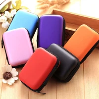 mini eva earphone storage bag digital gadget device organizer case for power adapter charger data cable electronics accessories
