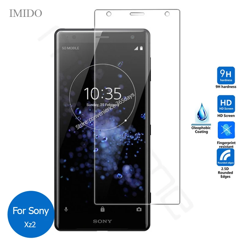 

2PCS For Sony Xperia Xz2 Tempered Glass Screen Protector 2.5 9h Safety Protective Film on Xz 2 H8216 H8266 H8296 H 9216 8266