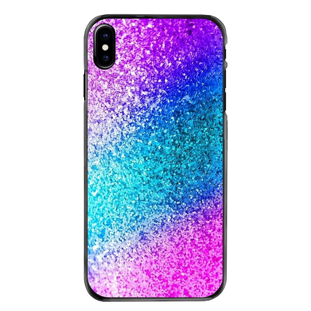 colorful Glitter For iPhone 4 4S 5 5S 5C SE 6 6S 7 8 Plus X XR XS Max iPod Touch Accessories Phone Cases Cover |