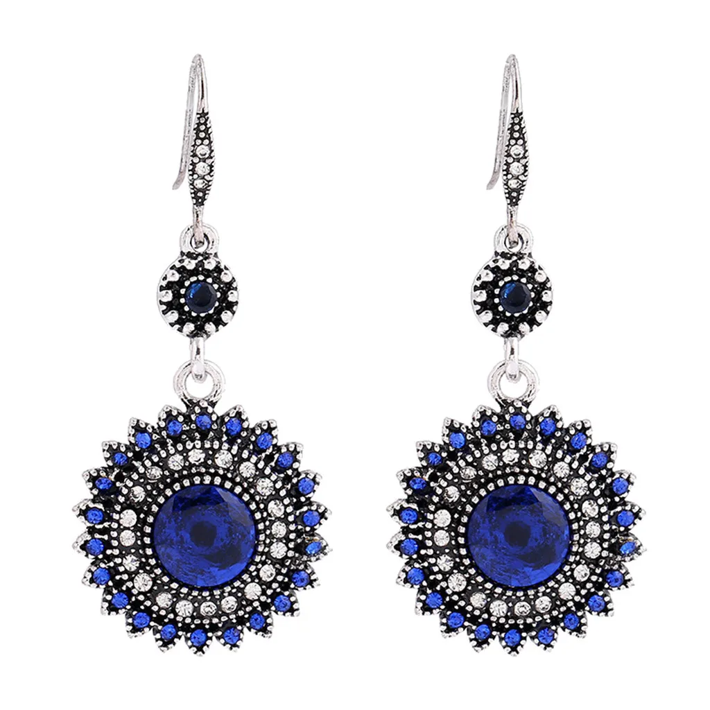 2019 богемные модные для ушей серьги гвоздики женщин черные этнические ювелирные