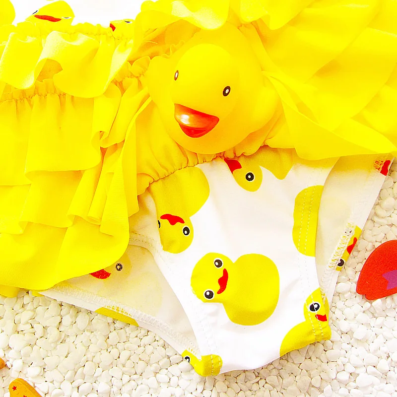 Цельнокроеный купальник с ушками для девочек шапочкой купания детский милым