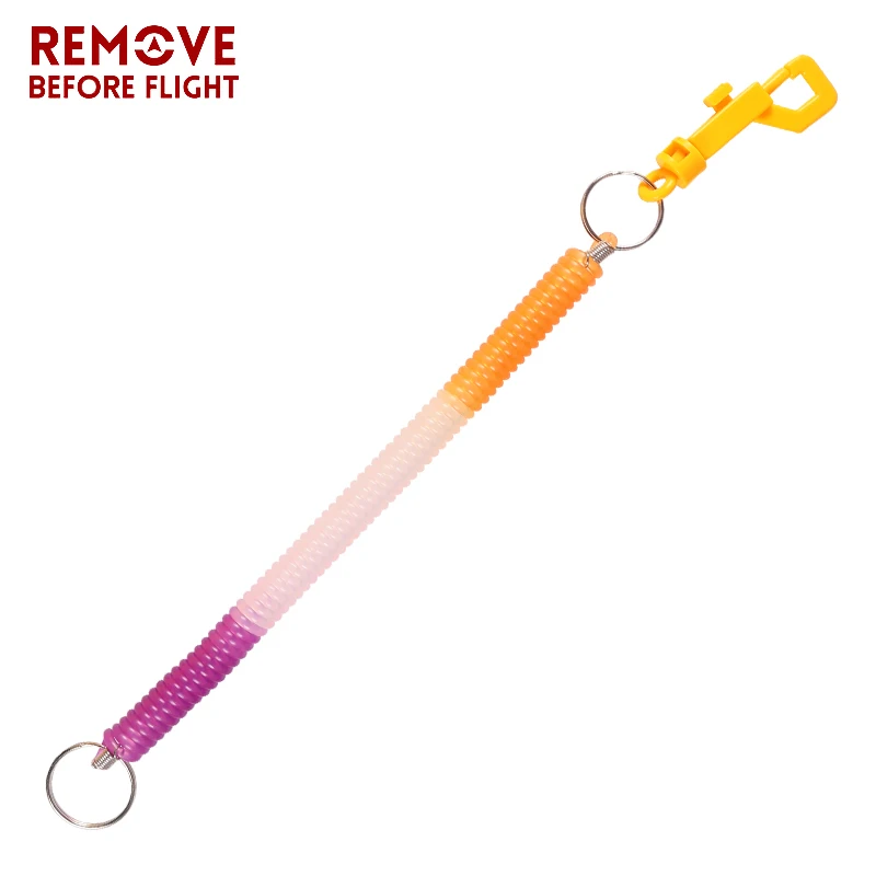 Красочные Гибкие Theftproof пружинная катушка брелок шнур растягивающийся трос