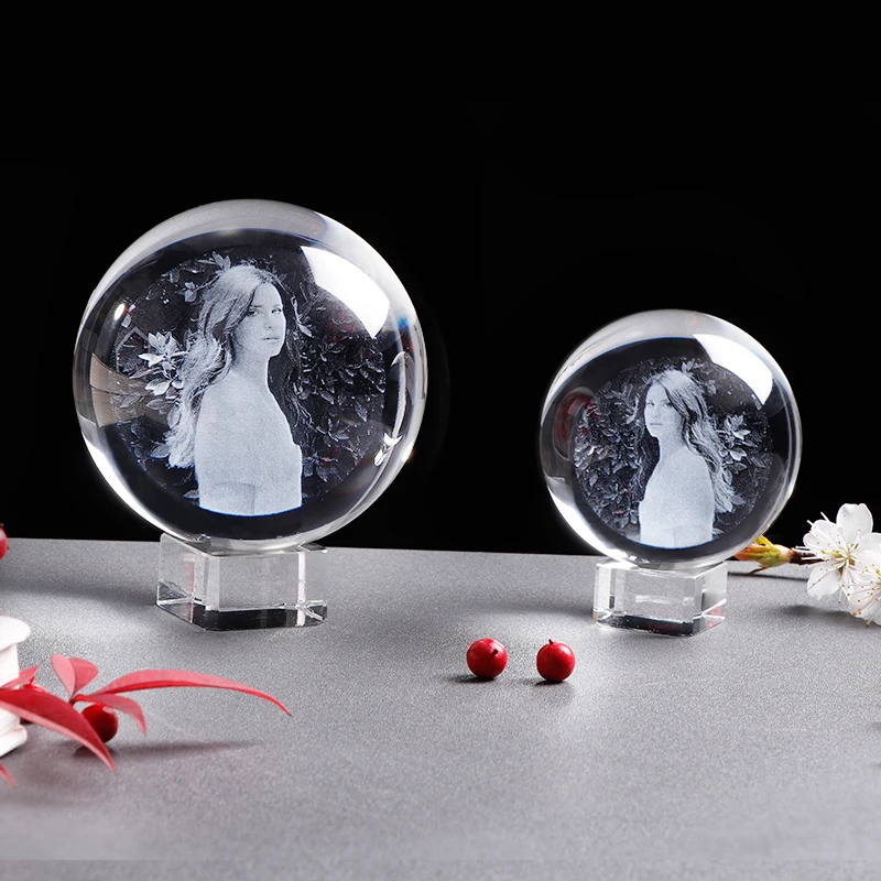 Персонализированный стеклянный шар для фотографии индивидуальный хрустальный