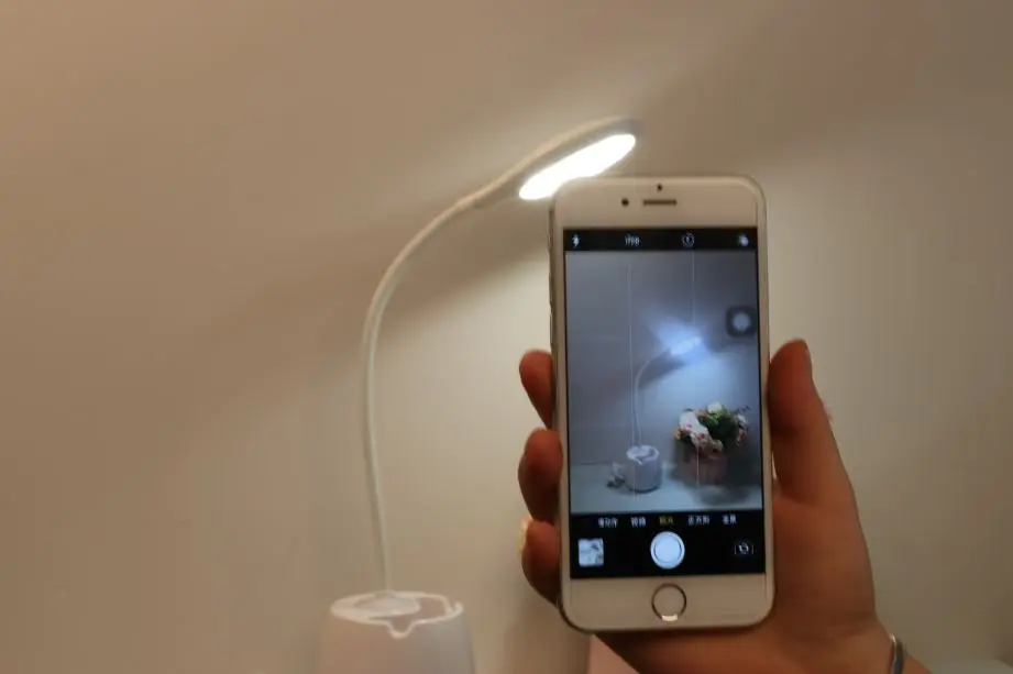 Светодиодный настольная лампа ручка держатель USB Перезаряжаемые Регулируемая