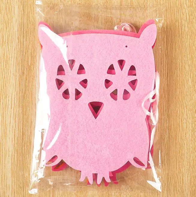

1 Set Cute Owl Garland Kids Birthday Banners Party Decorations Baby Showers Children Room Crafts Cartoon Animal Hanging