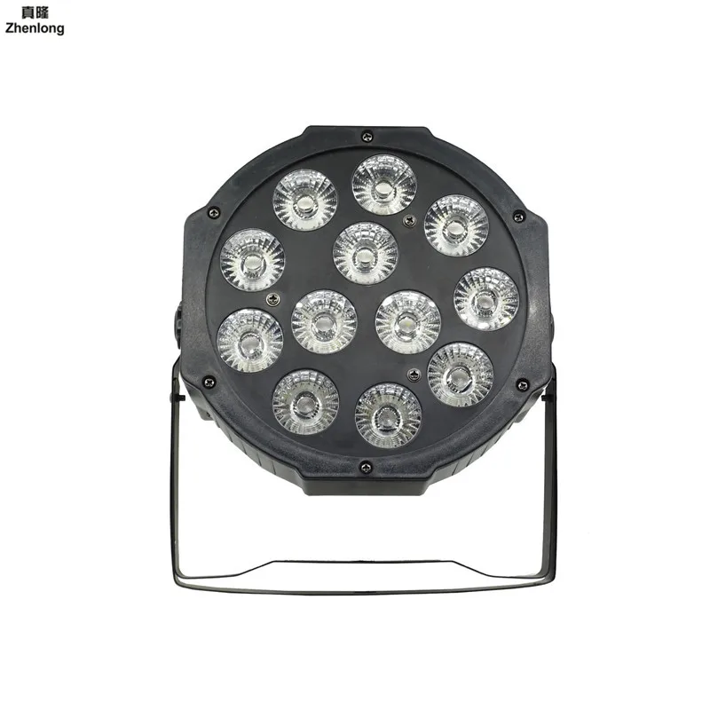 12 светодиодов 6 в 1 Par Светильник Led плоский AC85 265V сценическая лампа для