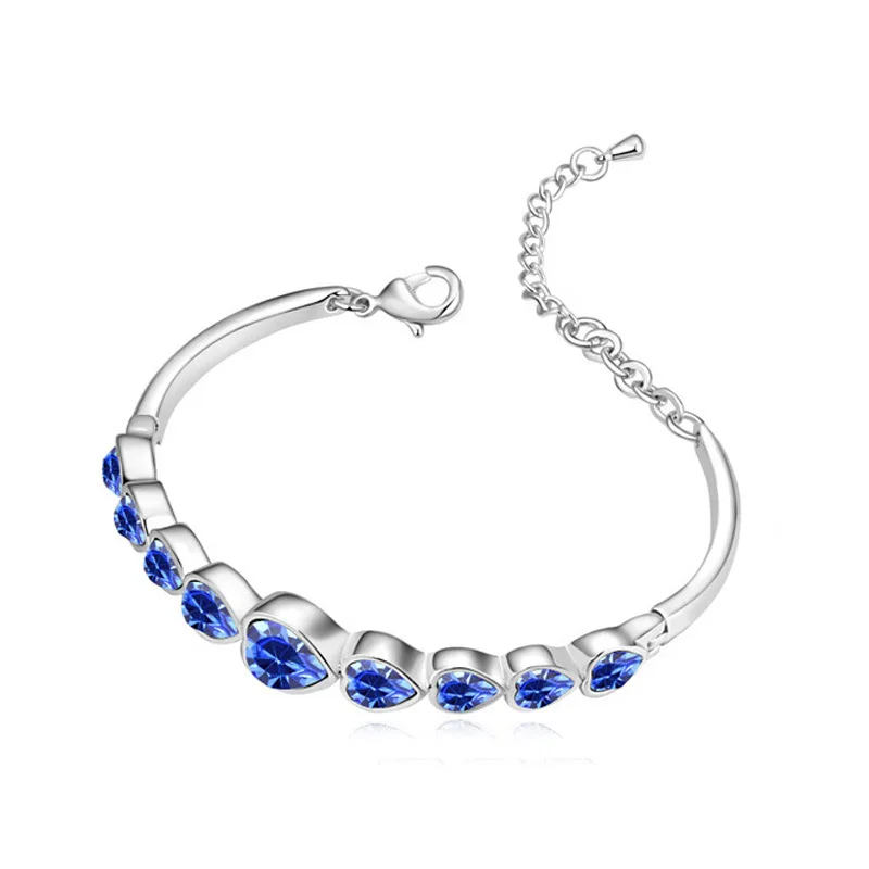 

Fashion women bracelets and colored cubic zirconia bracelet/necklace to send his girlfriend a birthday gift