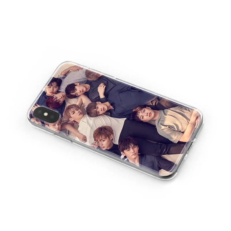 Wanna One Kpop Boy Fundas Мягкие силиконовые чехлы для телефонов iPhone XS Max XR 7 8 6 S Plus 5S 5 SE 5C 4S 4 iPod