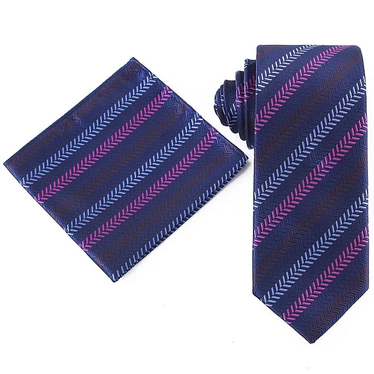 WTHS-058 tie set Портной Смит, Новое поступление, набор галстуков на шею 7,5 см, галстук и носовой платок, мужской набор галстуков, модный клетчатый полосатый мужской галстук, подарки для мужчин - Цвет: WTHS-058 tie set