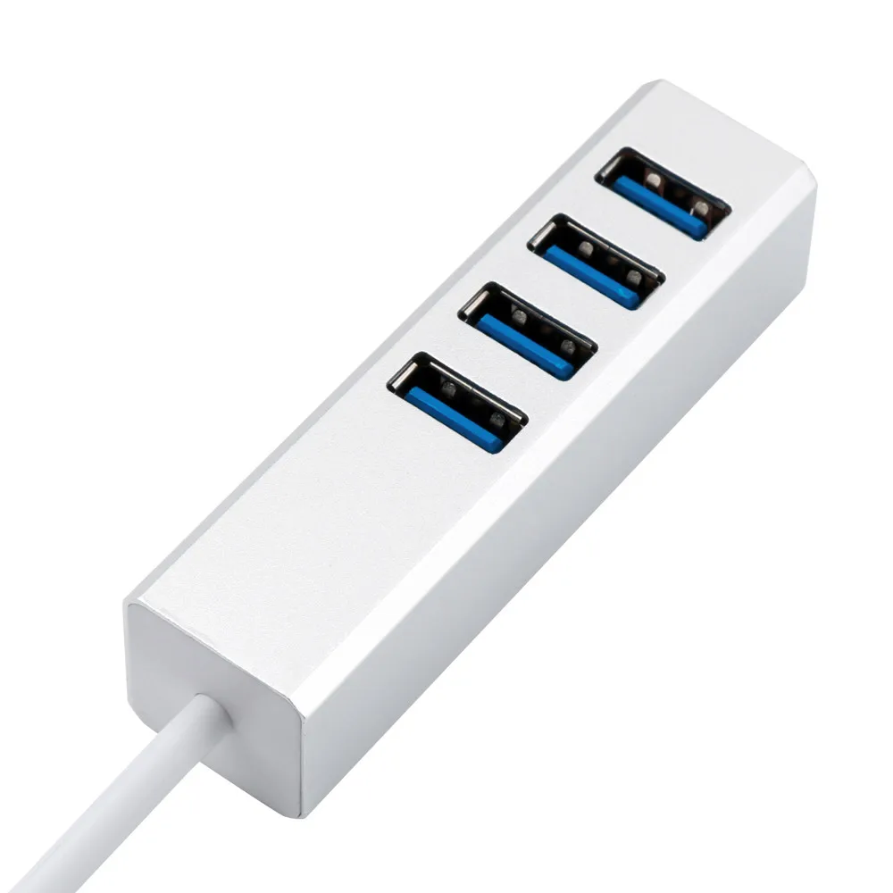 Лидер продаж 2020 30 см USB 3 0 4 портовый разветвитель алюминиевый высокоскоростной