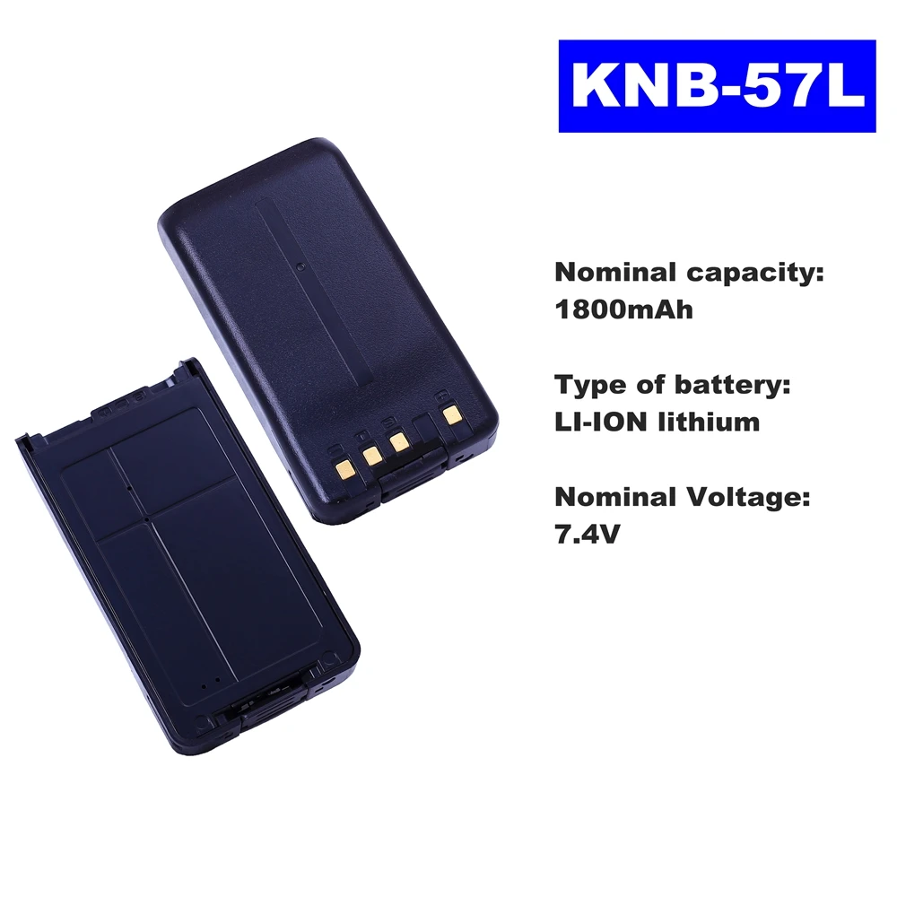 7.4V 1800mAh LI-ION Radio Battery KNB-57L For Kenwood Walkie Talkie TK2140/3140/3160 TK2160/3148/3178 Two Way Radio