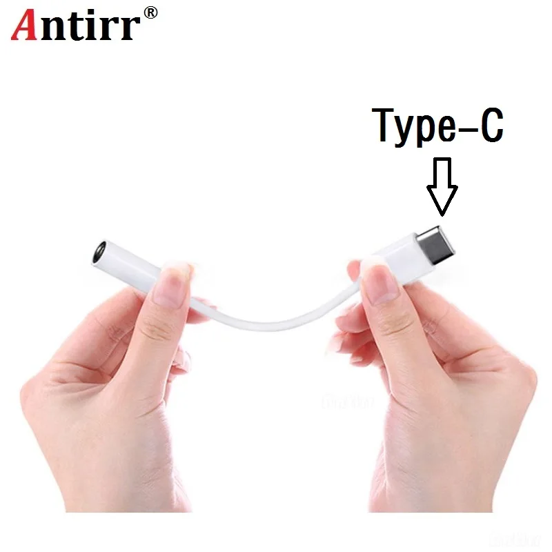 Кабель переходник Antirr со штекера Type C на гнездо AUX 3 5 мм для наушников с разъемом USB