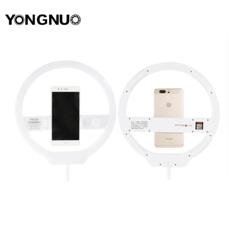 YONGNUO YN128 мобильный телефон LED заполняющий светильник Beauty Lamp 3200K-5500K регулируемый