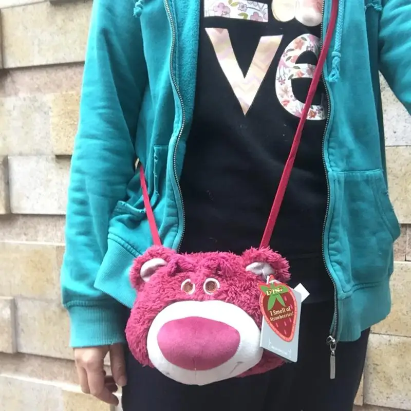 Плюшевые рюкзаки Lotso toy story 1 шт. детские плюшевые сумки Kawaii с клубничным медведем