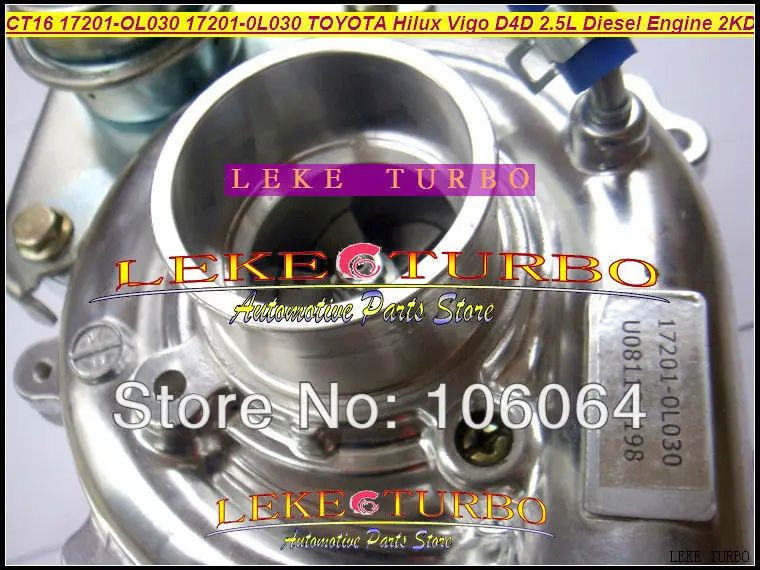 Турбо CT16 17201-OL030 17201 OL030 17201-0L030 17201OL030 Турбокомпрессор для TOYOTA Hilux Vigo D4D 2KD 2KD-FTV 2KDFTV 2.5L |